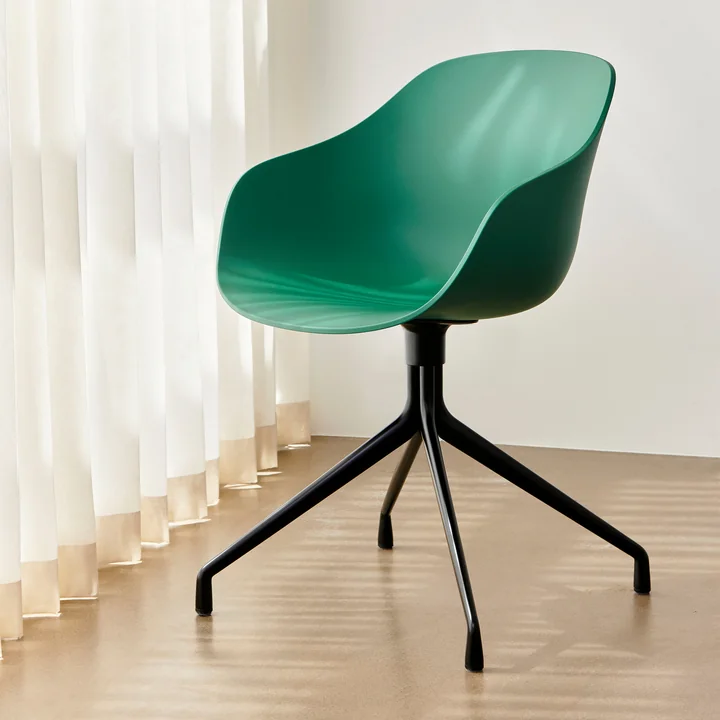 HAY - About A Chair AAC 220, aluminium noir / teal green