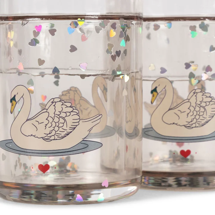 Tasse à paillettes, swan off white de Konges Sløjd