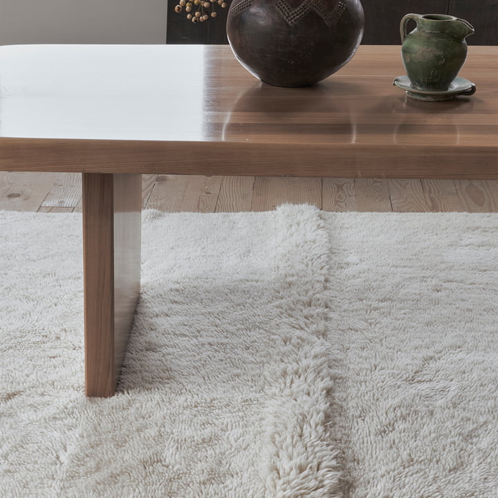 Tapis en laine Tundra de Lorena Canals in sheep white