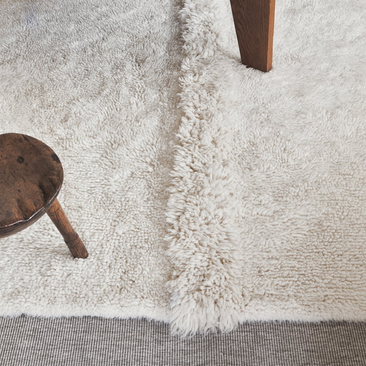 Tapis en laine Tundra de Lorena Canals in sheep white