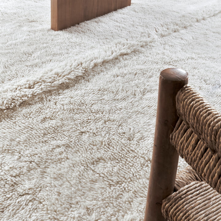 Tapis en laine Tundra de Lorena Canals in sheep white