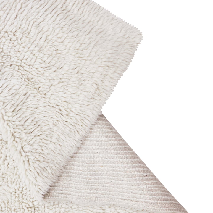 Tapis en laine Tundra de Lorena Canals in sheep white