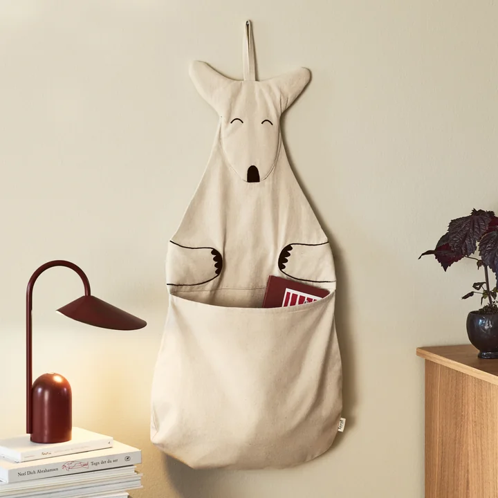 Ferm Living - Kangaroo rangement mural, non coloré