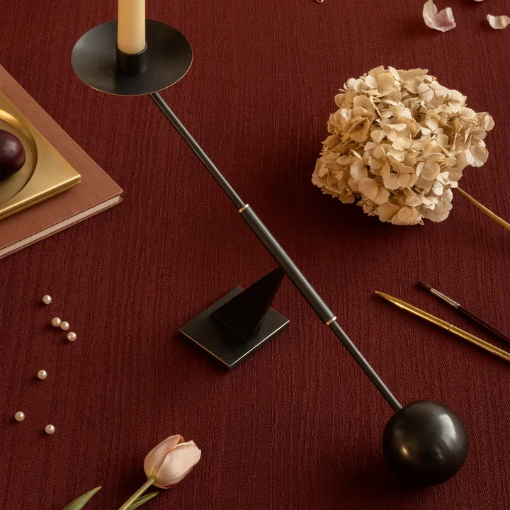 Audo - Interconnect Chandelier, H 25,5 x L 42,5 cm, laiton bronzé