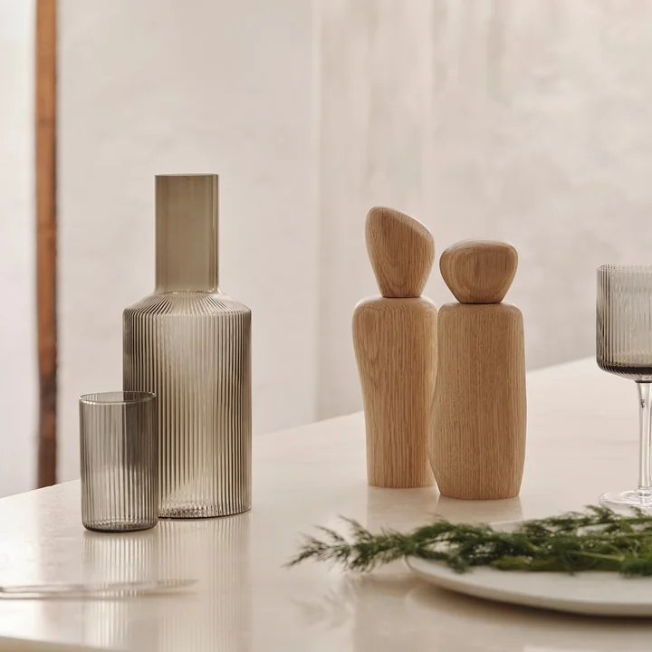 Ferm Living - Cairn Grinder Moulin à épices, chêne