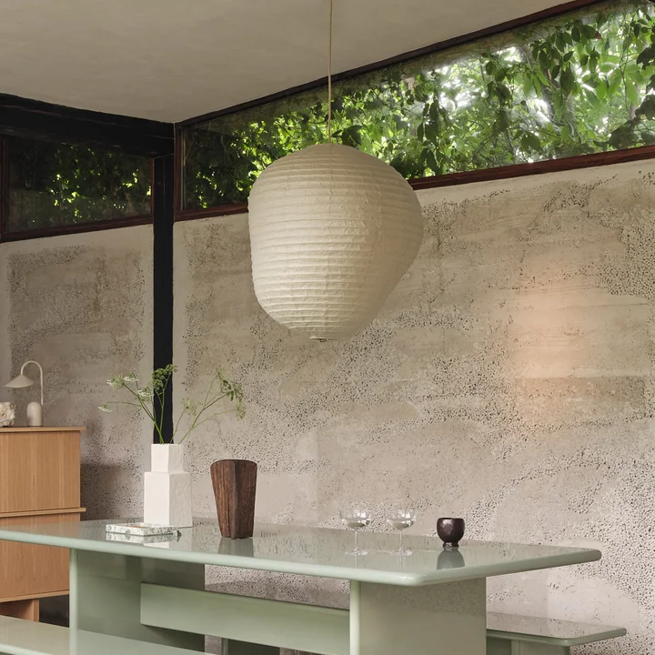 Ferm Living - Kurbis Abat-jour, H 40 x Ø 38 cm, dark sage