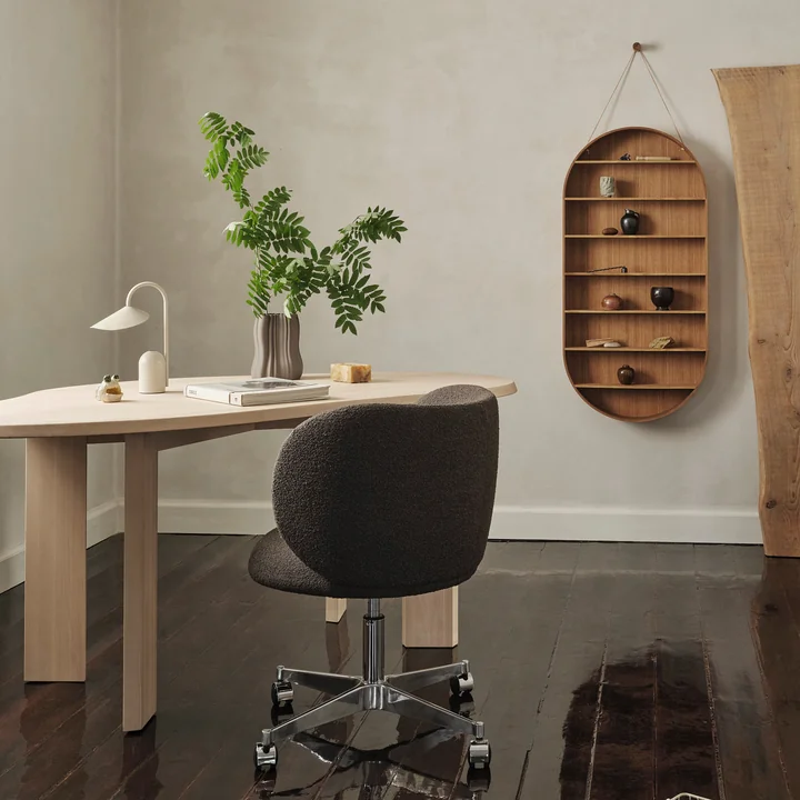 Ferm Living - Oval Dorm Étagère murale, chêne huilé