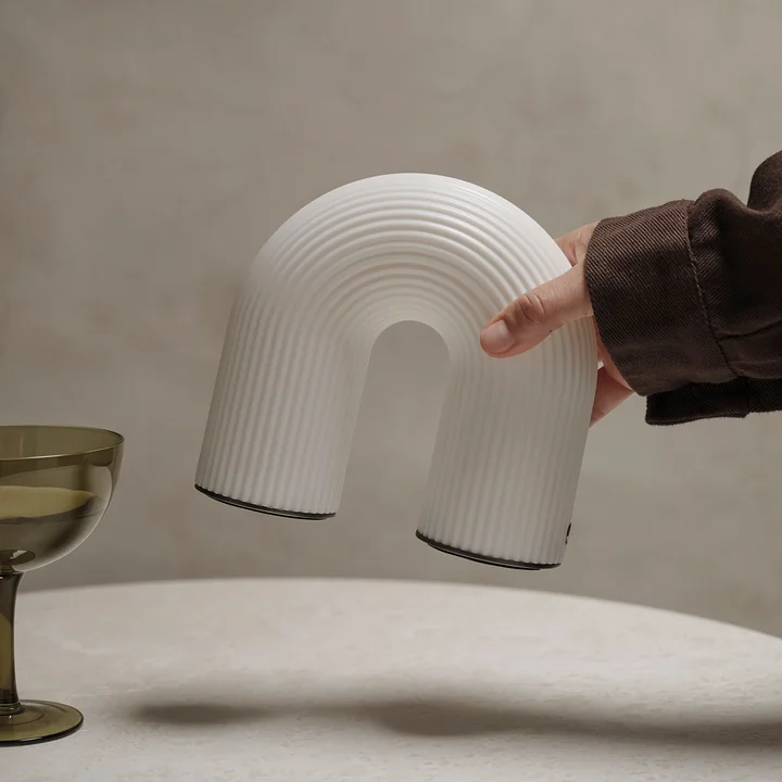 Ferm Living - Vuelta Portable Lampe à batterie, blanc