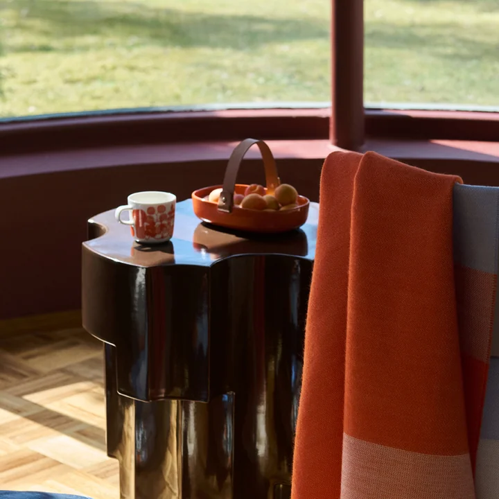 Marimekko - Oiva Koppa plat de service, terra / orange