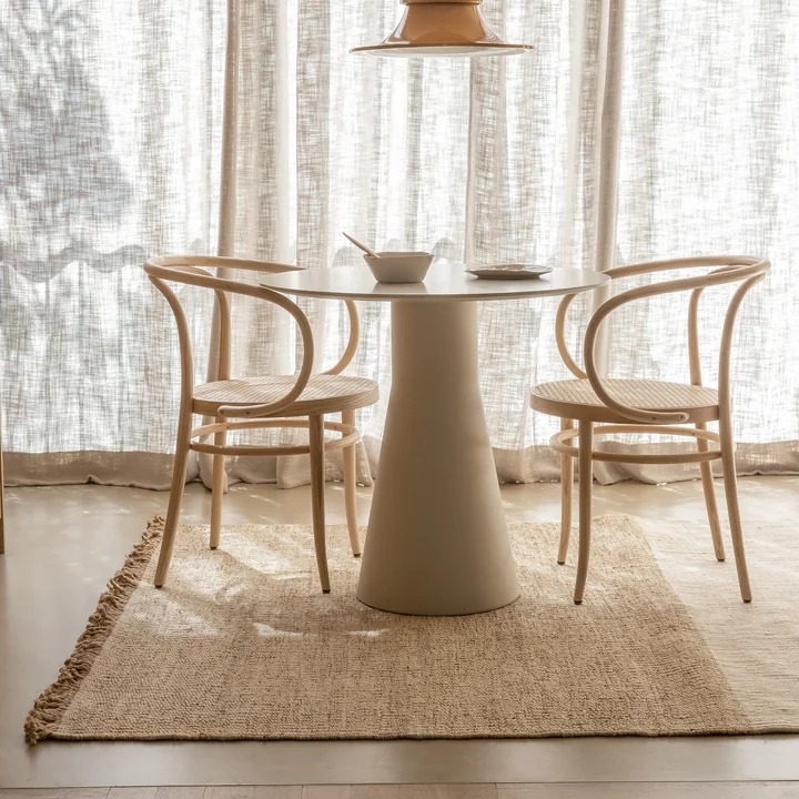 nanimarquina - Tapis Tres Stripes Vegetal, 170 x 240 cm, marron (Édition exclusive)