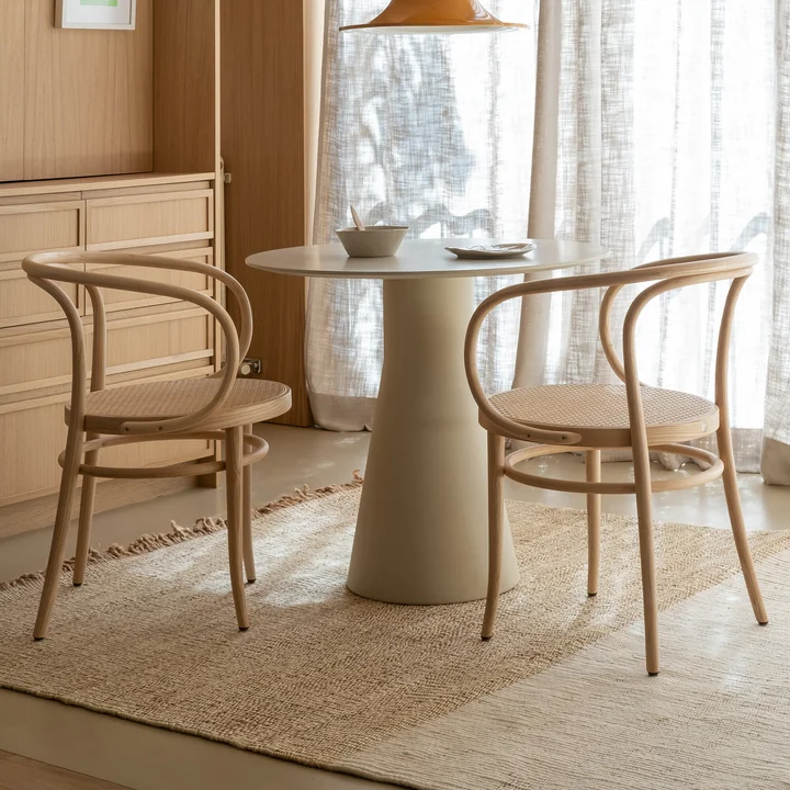 nanimarquina - Tapis Tres Stripes Vegetal, 170 x 240 cm, marron (Édition exclusive)