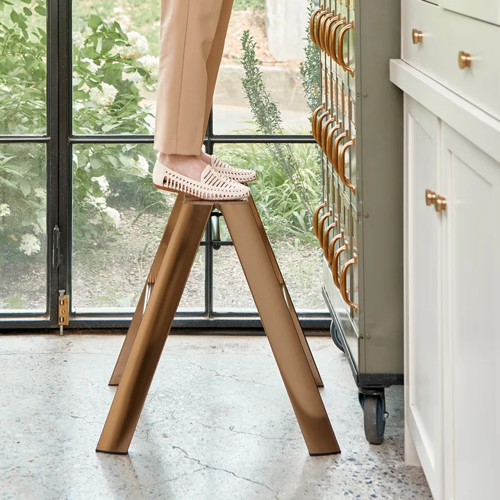 Metaphys - Premium Lucano 2 Step Escabeau pour tabouret, bronze