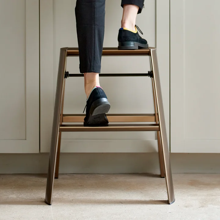 Metaphys - Premium Lucano 2 Step Escabeau pour tabouret, bronze