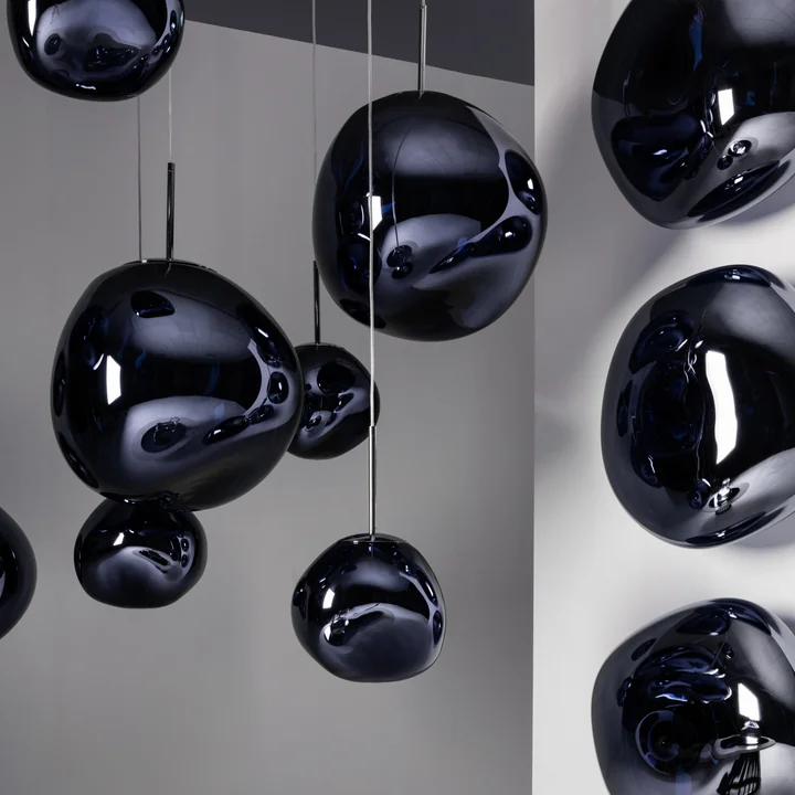 Tom Dixon - Melt Lampe LED suspendue, smoke