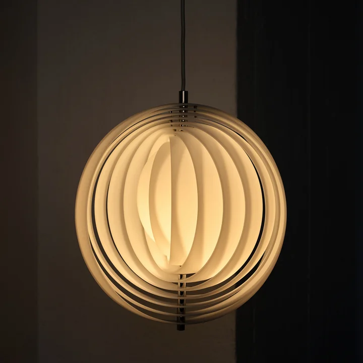 Verpan - Moon Opal Lampe suspendue, Ø 34 cm, blanc opalin