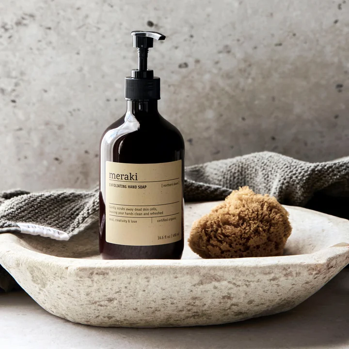Meraki - Savon pour les mains avec exfoliant, Northern dawn, 490 ml