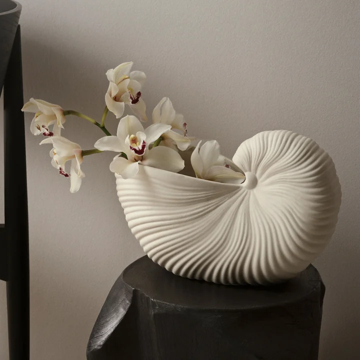 Shell Pot de Ferm Living en blanc cassé