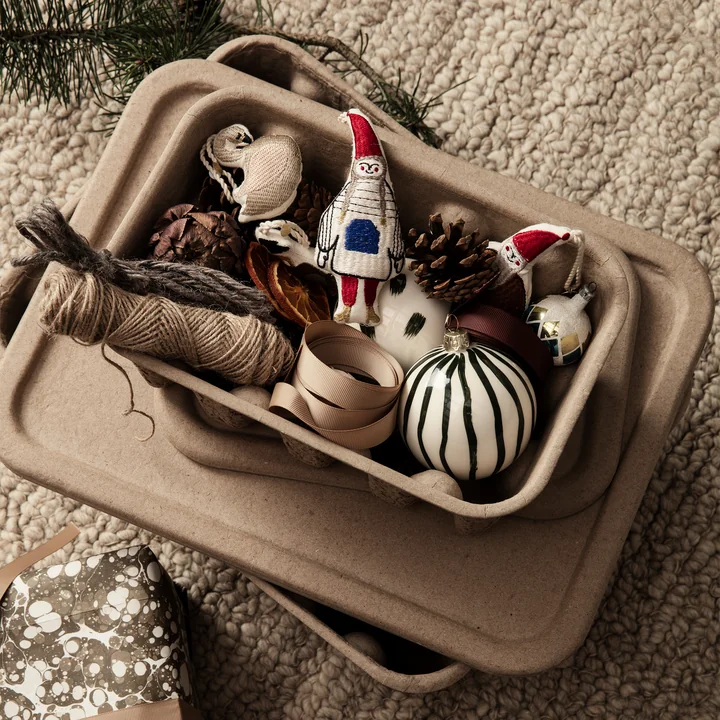 Ferm Living - Paper Pulp Boîte de rangement, marron