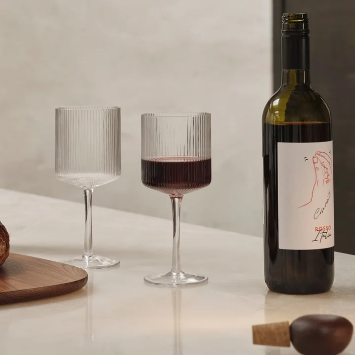 Ferm Living - Ripple Verre à vin