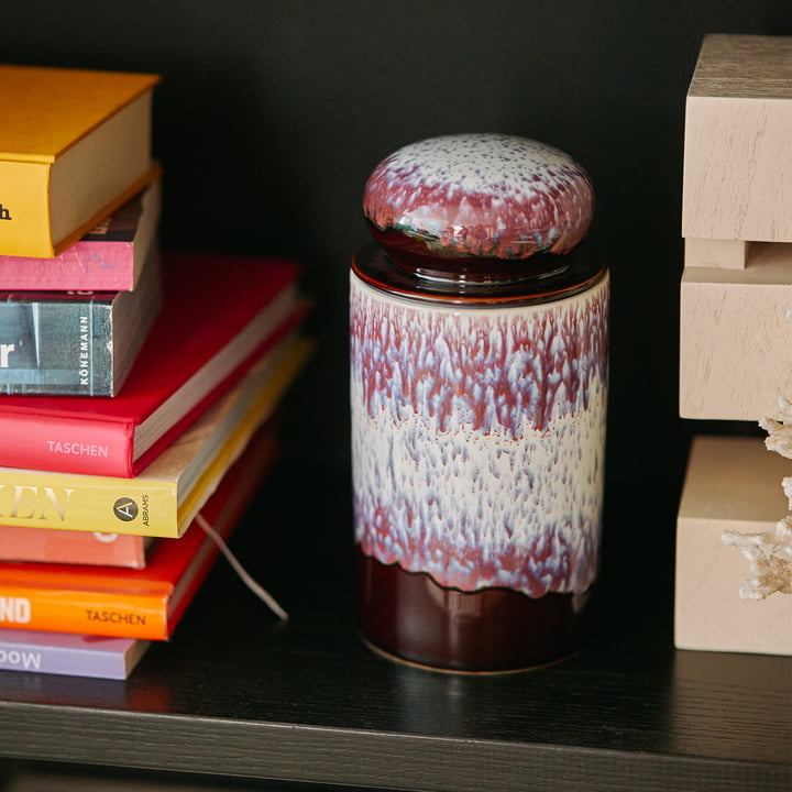 HKliving - 70's Boîte de rangement, 1 l, yeti