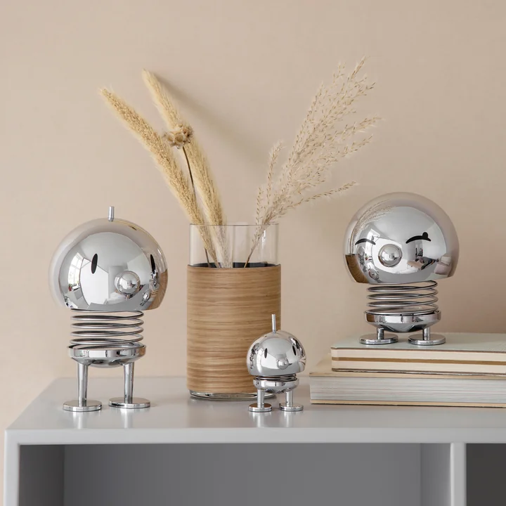 Hoptimist - Lampe à LED rechargeable, Large, Chrome