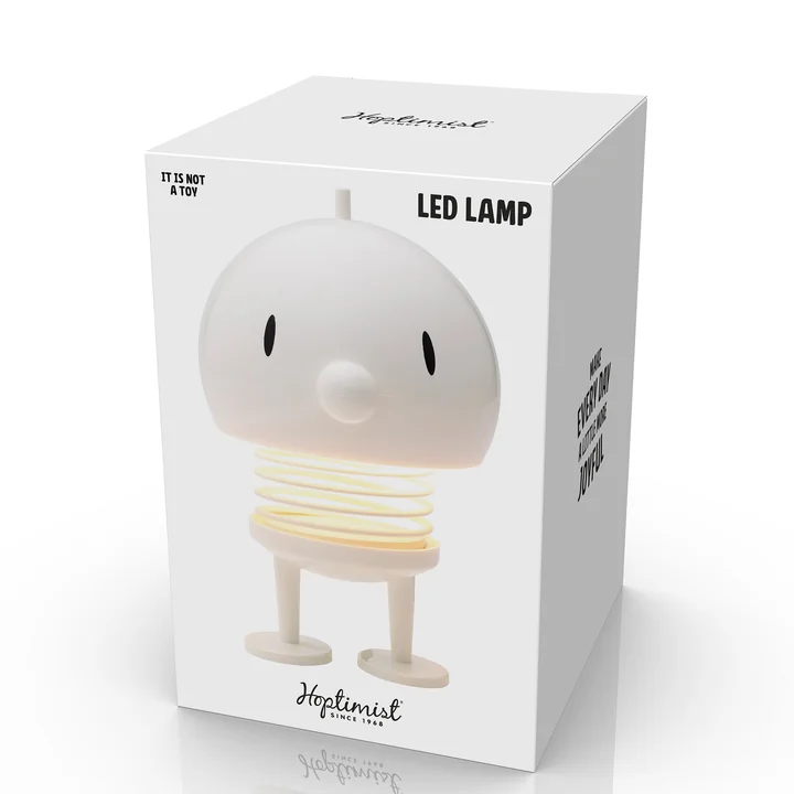Hoptimist - Lampe à LED rechargeable, Large, blanche