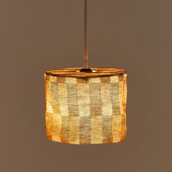 Nobodinoz - Vibes Abat-jour, Ø 20 cm, lin, noir