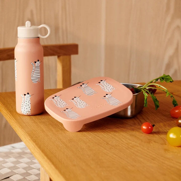 LIEWOOD - Boîte à lunch Arthur avec couvercle, Cat, tuscany rose