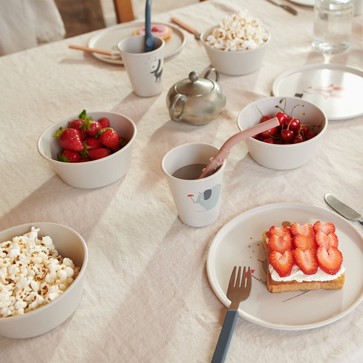 LIEWOOD - Cees bol, Remco assiette, Lana tasse, Circus, sandy