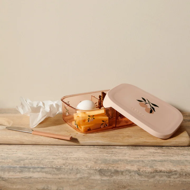 LIEWOOD - Boîte à lunch Arthur avec couvercle, Tritan, Seashell, peach