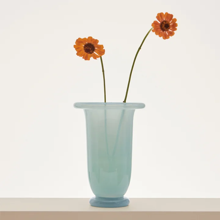 HAY - Empire Vase, moyen, bleu glacier / bleu clair