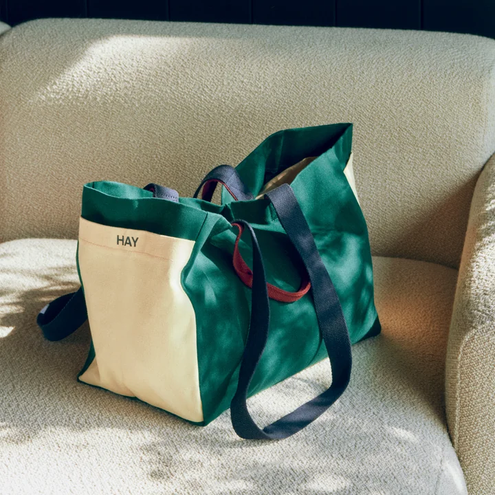 HAY - Weekend Bag, medium, vert foncé multi