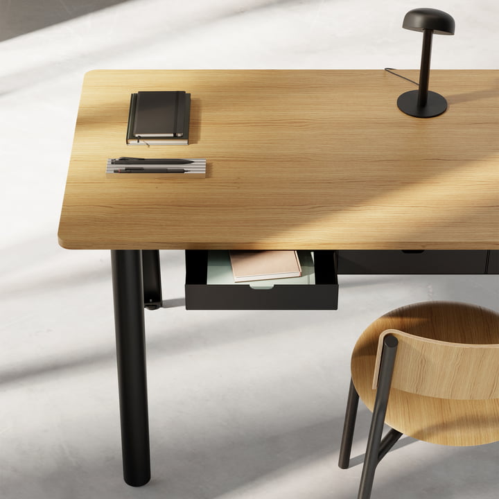 TipToe - NEW MODERN Bureau avec étagères