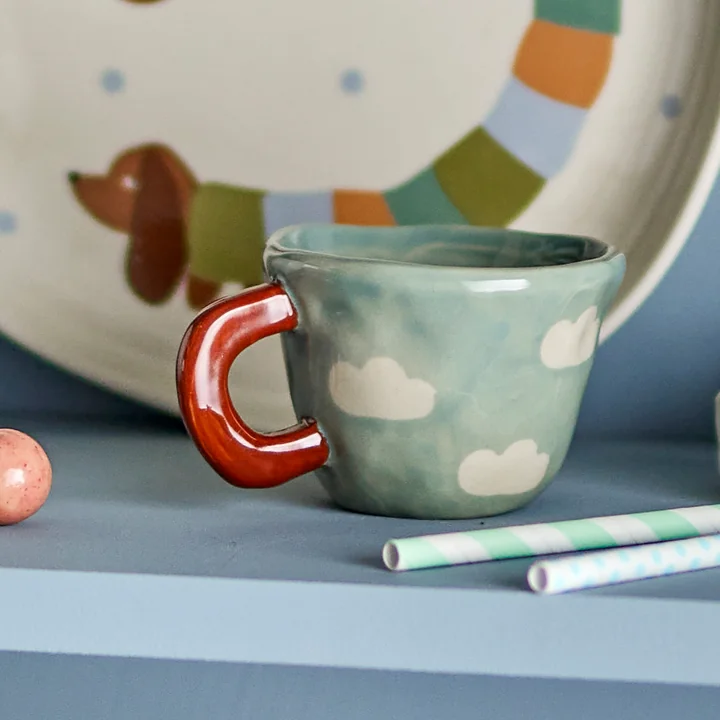 Bloomingville Mini - Nini Tasse, nuage, bleu