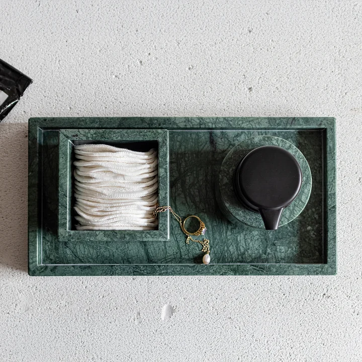 Mette Ditmer - Marble Plateau, 16 x 31 cm, dark forest