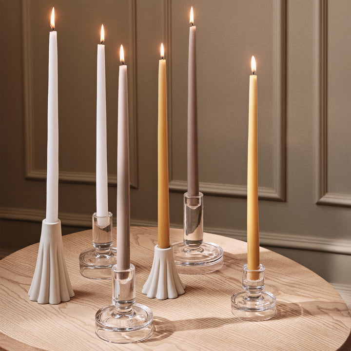 Broste Copenhagen - Heli Porte-bougies, cream