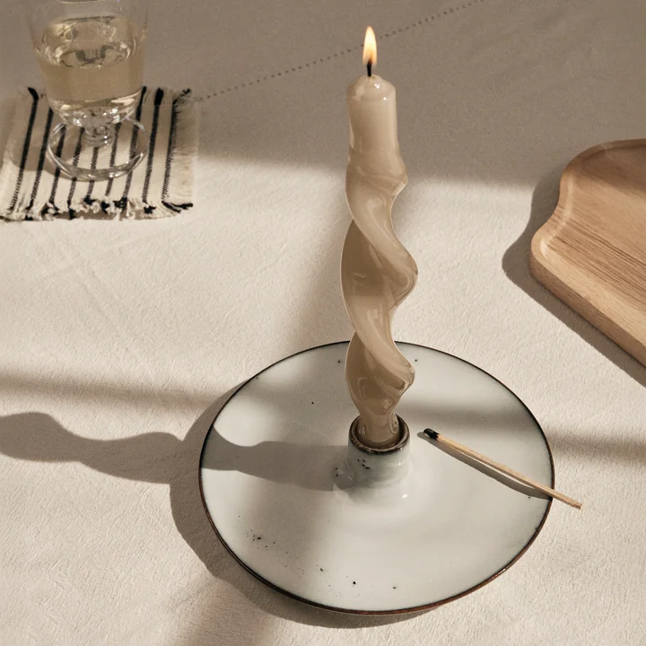Broste Copenhagen - Nordic Sand Bougeoir, beige