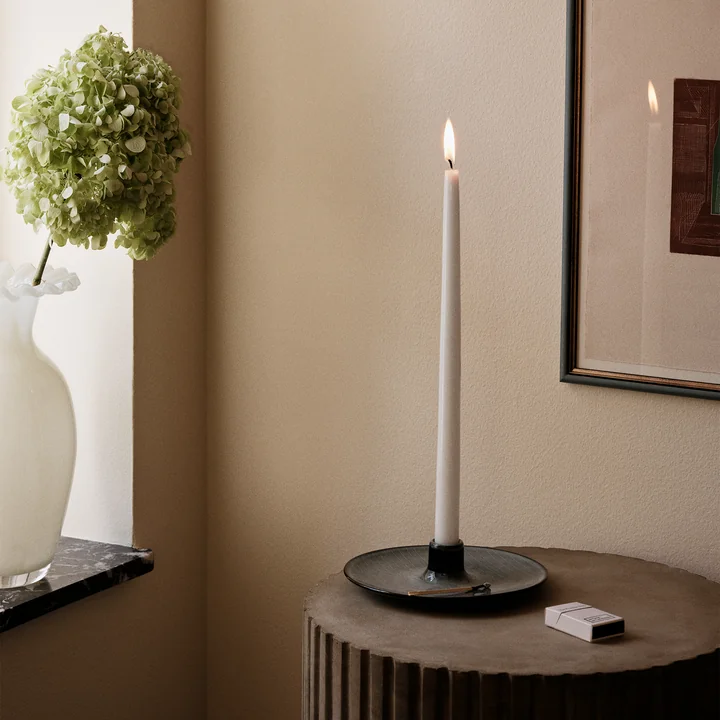 Broste Copenhagen - Nordic Sea Bougeoir, soft blue