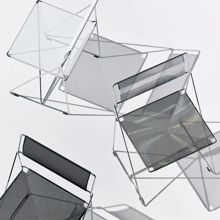 HAY - X-Line Chaise, Intérieur, chromé