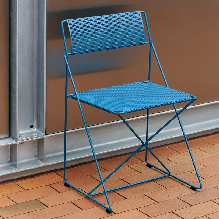 HAY - X-Line Chaise, Outdoor, powder blue