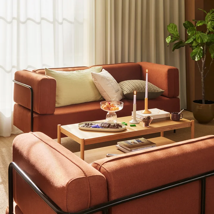 Hübsch Interior - Seize Table basse 120 x 51 cm, Chêne