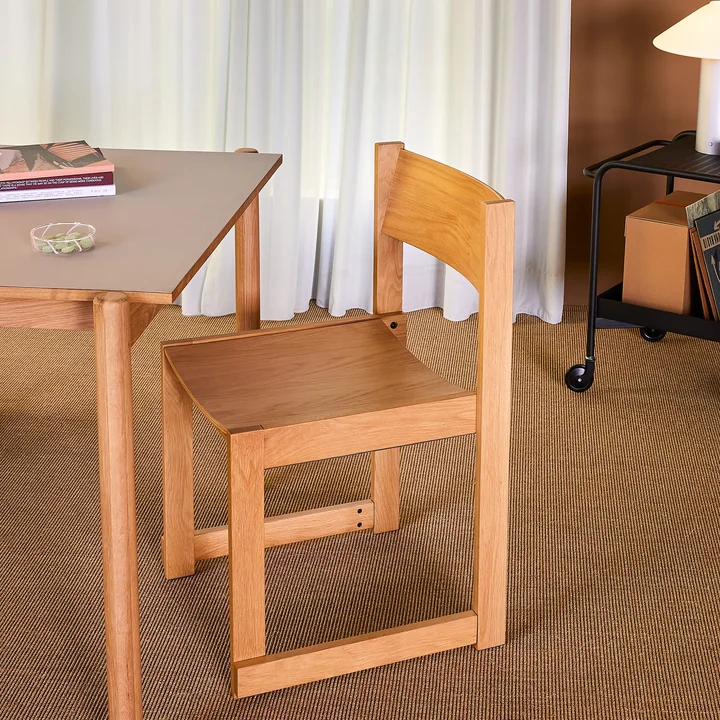 Hübsch Interior - Forma chaise de salle à manger, chêne naturel