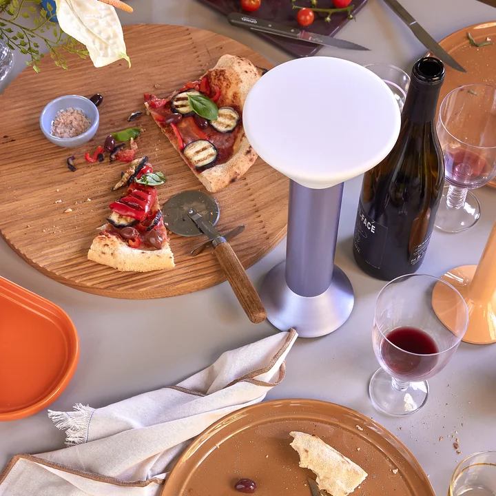 Hübsch Interior - Lampe à accu Flash, metallic purple