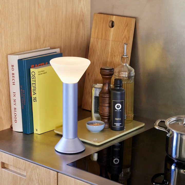 Hübsch Interior - Lampe à accu Flash, metallic purple