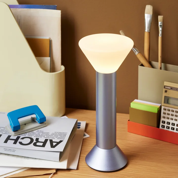 Hübsch Interior - Lampe à accu Flash, metallic purple