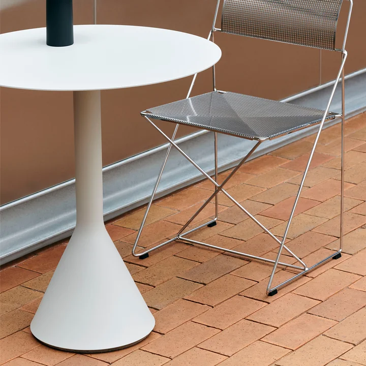 HAY - Palissade Cone Table de bistrot Ø 70 x H 74 cm, sky grey