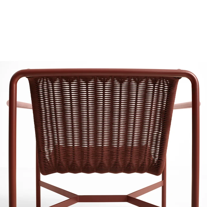 HAY - Palissade Cord Dining Armchair, iron red