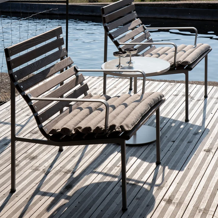 HAY - Traverse Lounge Fauteuil, aluminium / frêne huilé