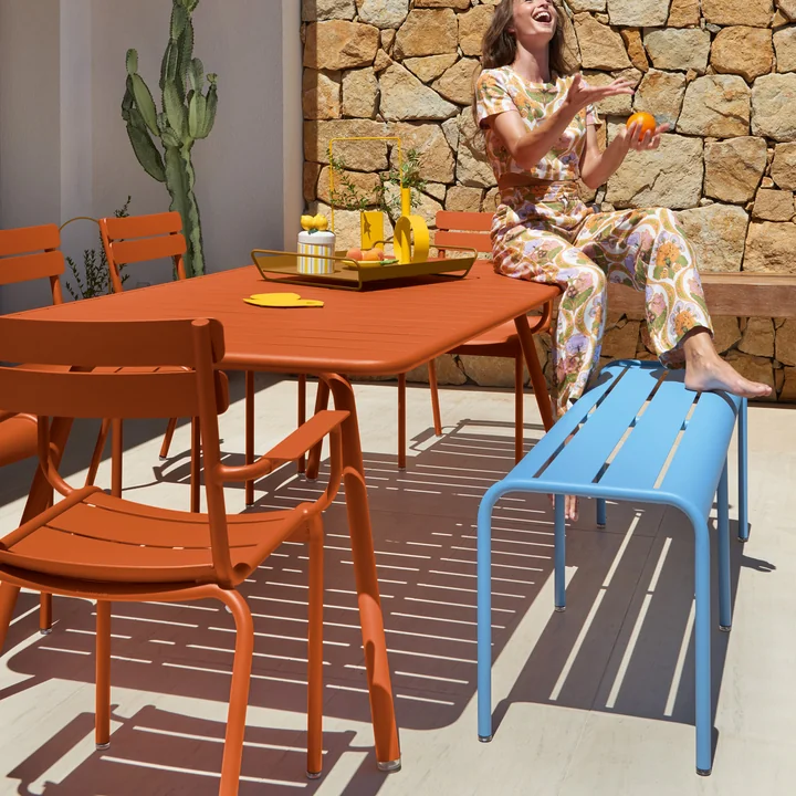 Fermob - Luxembourg Table, rectangulaire, 100 x 207 cm, candied orange