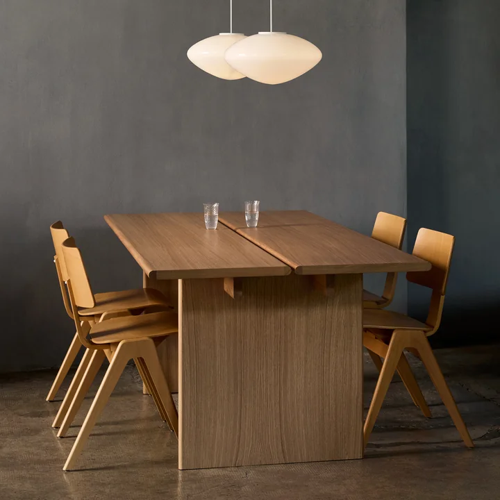 & Tradition - Ita OS1 Table de salle à manger, 200 x 95 cm, chêne
